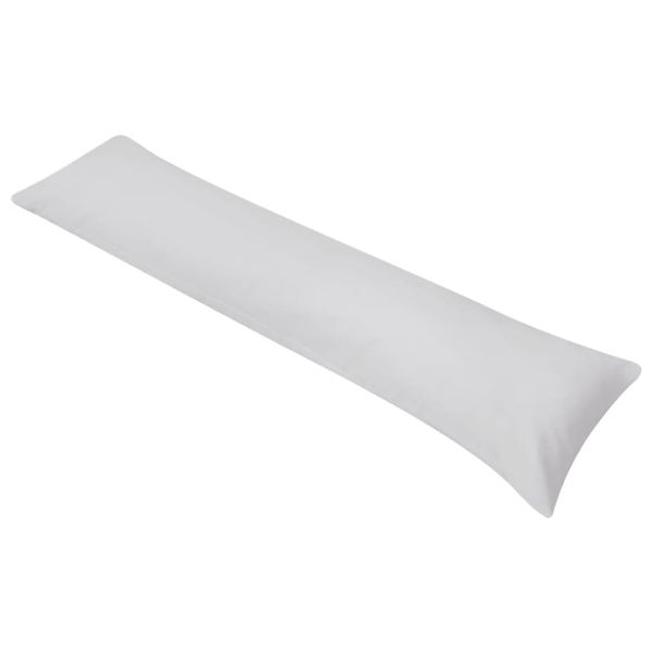 vidaXL Tvarovaný vankúš pre spanie na boku, 40x145 cm, sivý