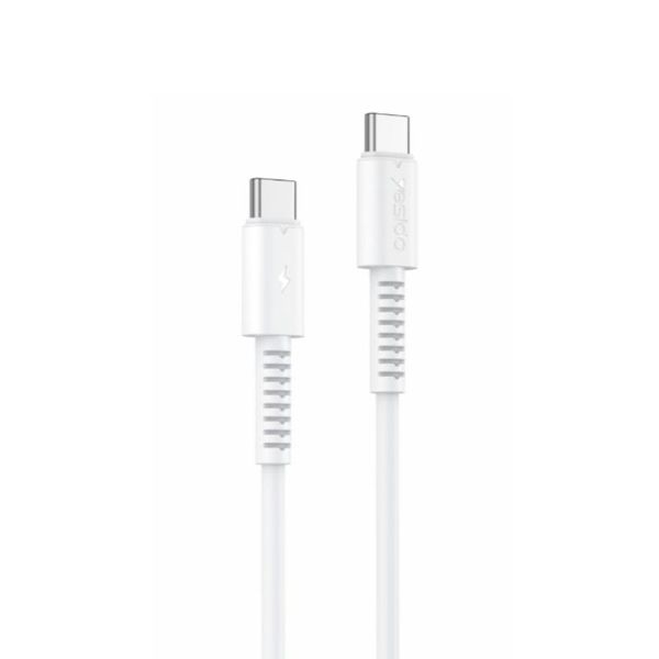 Yesido kábel CA154 pd 60W type-c/type-c 1M pvc 3A biely