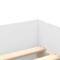 vidaXL Rám postele so zásuvkami biely 75x190 cm malé jednolôžko