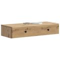vidaXL Nástenný bočný stôl 87,5 x 34,5 x 17 cm Kompozitné drevo