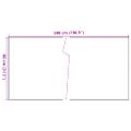 vidaXL Balkónová zástena antracitová 500x80 cm polyratan