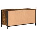 vidaXL TV skrinka dymový dub 100x40x50 cm spracované drevo