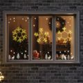 vidaXL Vianočný snehuliak 252 LED Teplá biela 44,5 x 38 cm PVC