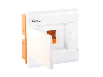 Rozvodnica SRp-8/B (N+PE) IP40 plastová 1x8 pod omietku / bielé dvere