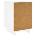vidaXL Nočný stolík 2 pcs Biela 33,5 x 34,5 x 50 cm Kompozitné drevo