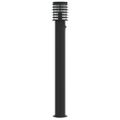 vidaXL Vonkajšie stojace lampy senzor 3 ks čierne 110 cm nehrdz. oceľ