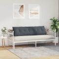 vidaXL Poduška na chrbát Tmavosivá 180 x 50 cm Kordúrová tkanina