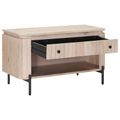 vidaXL Lavička na topánky so zásuvkou s poličkou 85 x 37 x 48 cm