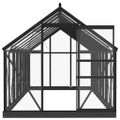 vidaXL Sklenený skleník, antracitový 155x395,5x191 cm, hliník