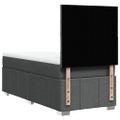 vidaXL Posteľný rám boxsping s matracom tmavosivý 80x200 cm látka