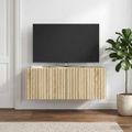 vidaXL Nástenná TV skrinka 78,5 x 31 x 30 cm Dub sonoma