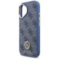 Puzdro Guess 4G Strass Logo MagSafe pre iPhone 17 modré
