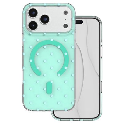 Puzdro Bubble Dots Mag pre iPhone 17 Pro Max 6,9" / 18 Pro Max 6,9" zelená