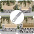 vidaXL Úderová doska 12 ks Strieborná 50 x 10 x 1,2 mm Železo