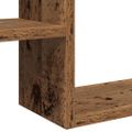 vidaXL Nástenné poličky v tvare kocky 2 ks 50x15x50cm kompozitné drevo