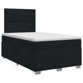 vidaXL Posteľ boxspring s matracom Čierna 120 x 190 cm Látka