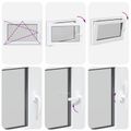 vidaXL Otočné a sklopné okno do suterénu RISOR 90 x 70 cm PVC a sklo