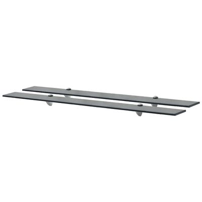 vidaXL Nástenná polička 2 ks sklo 100x20 cm 8 mm
