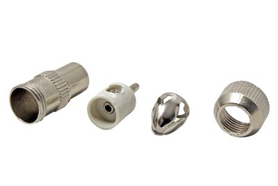 Anténny spojka 75 Ohm PAL(M), IEC169-2, skrutkový, kovový