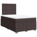 vidaXL Boxspring posteľ s matracom tmavohnedá 120x190 cm látka