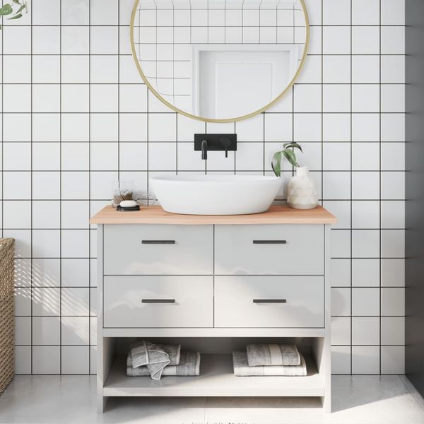 vidaXL Kúpeľňová doska 100x40x2 cm neošetrený masív