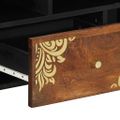 vidaXL TV skrinka Medová hnedá 100 x 33 x 46 cm Masívne mango drevo