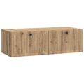 vidaXL Nástenná TV skrinka 98 x 41 x 30 cm Dub artisan