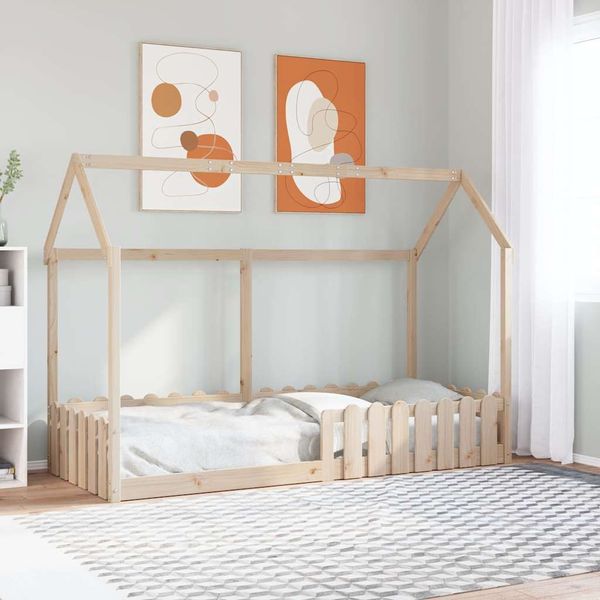 vidaXL Rám detskej postele domček 80x200 cm masívna borovica