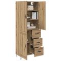 vidaXL Highboard 2 ks Remeselný dub 69,5 x 34 x 180 cm
