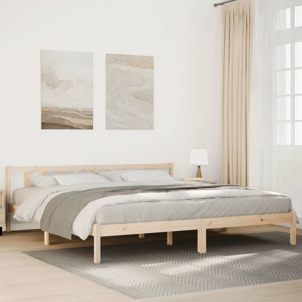 vidaXL Extra dlhá posteľ bez matraca 180x210 cm masívna borovica