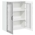 vidaXL Nástenný sklenený kabinet LUCCA Sivá sonoma 80 x 31 x 100 cm