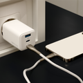 Nabíjačka Forever TC-08-65ACC GaN PD QC 2x USB-C 1x USB 65W biela