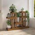 vidaXL Stojan na rastliny medovohnedý 104,5x25x77,5cm masívna borovica