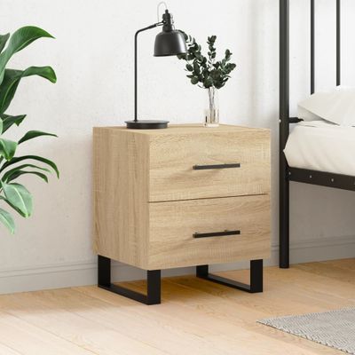 vidaXL Nočný stolík dub sonoma 40x35x47,5 cm kompozitné drevo