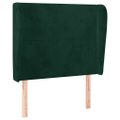 vidaXL Čelo postele so záhybmi tmavosivé 83x23x118/128 cm zamat
