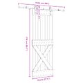 vidaXL Posuvné dvere NARVIK 70 x 210 cm (152,5 cm) Prírodná a čierna