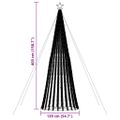 vidaXL LED vianočný stromček 1028 LED farebné 403 cm