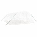 vidaXL Fóliovník s oceľovým rámom biely 30 m² 5x2x2,3 m