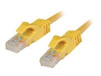 Patch kábel - RJ-45 (M) na RJ-45 (M) - 7 m - UTP - CAT 6 - lisovaný, prevedenie bez hrbolčekov, lišta - žltá