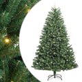 vidaXL Umelý Sklápací Vianočný Stromček Zelená 270 cm PVC a kov