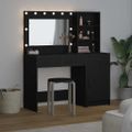 vidaXL Toaletný stolík 2 ks Čierna 78,5 x 41 x 135 cm Kompozitné drevo