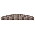 vidaXL Samolepiace schodové rohože 15 ks 65 x 21 x 4 cm Non-Slip Hnedá