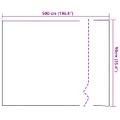 vidaXL Samolepiaca okenná fólia Frosted šedá 90 x 500 cm PVC