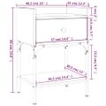 vidaXL Nočné stolíky 2 ks dymový dub 40,5x31x60 cm kompozitné drevo