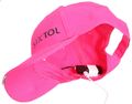 Kšiltovka s LED svetlom B-CAP 25lm, nabíjacia, USB, univerzálna veľkosť, ružová SIXTOL