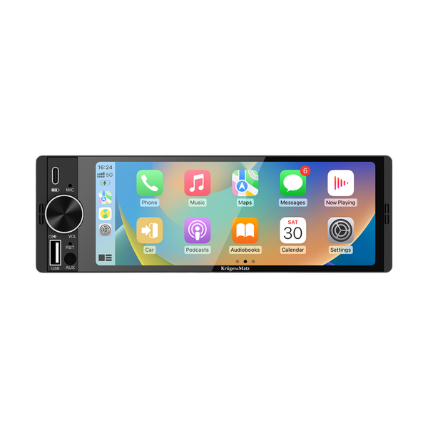 Autorádio Kruger&Matz KM2016 CarPlay / AndroidAuto 1 DIN