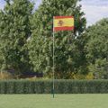 vidaXL Vlajka Španielska a tyč 5,5 m hliník
