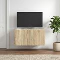 vidaXL Nástenná TV skrinka 59,5 x 41 x 30 cm Dub sonoma