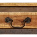 vidaXL Konzolový stolík masívne drevo vintage štýl 118x30x80 cm