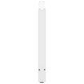 vidaXL Nohy k jedálenskému stolu, biele, 2 ks, 100 x (72-73) cm, oceľové